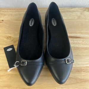 Dr. Scholl’s NWT Rosalie Memory Fit Foam Black Flats Womens Size 7.5